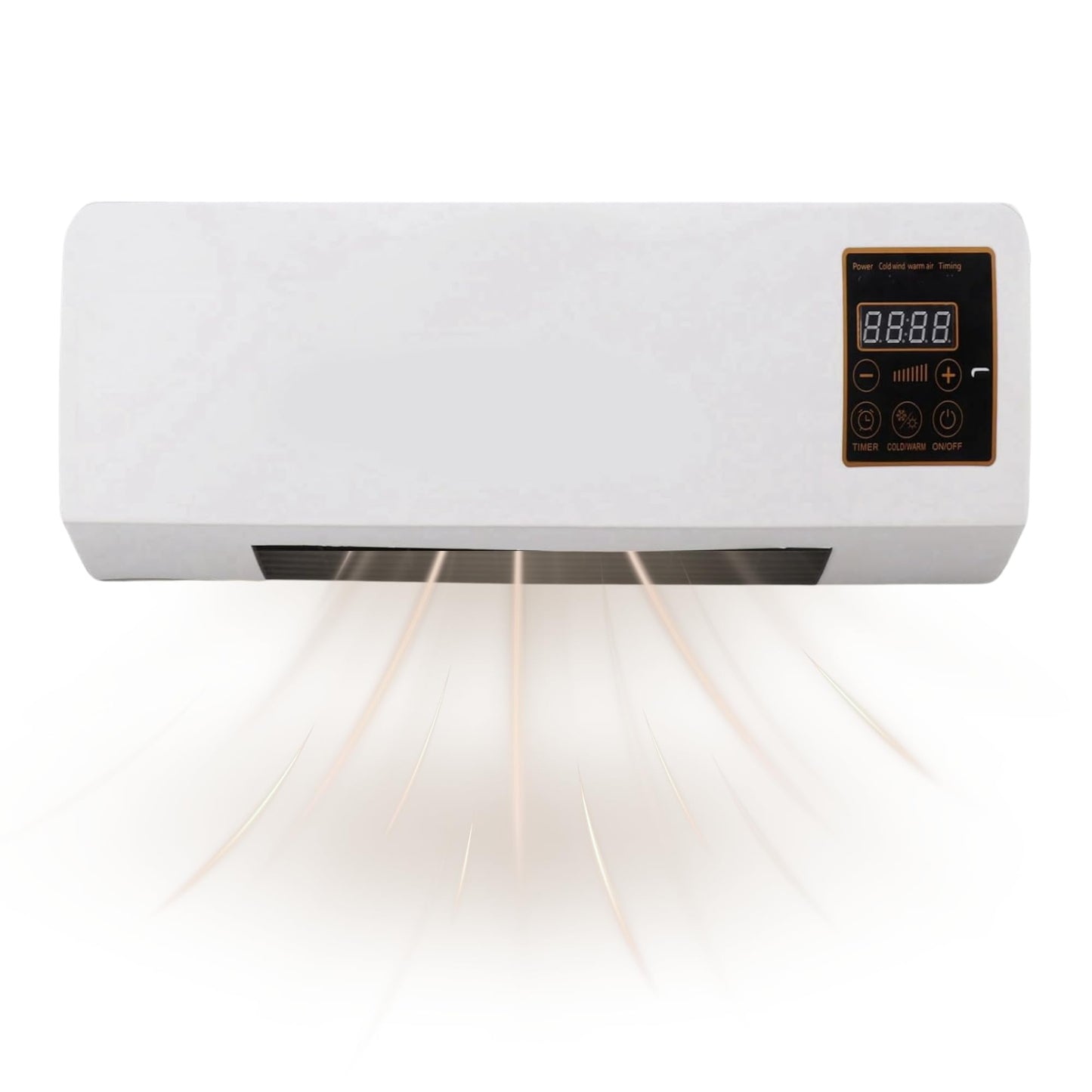 SAWON (3 YEAR  WARRANTY) Indoor Wall  Heater 1500W - Quiet Operation, 8H Timer, Air Conditioner Function, Perfect for Bedroom & Home Heating & Cooling Compact & Stylish