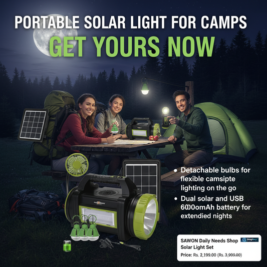 SAWON Daily Needs Shop Solar Light Set  (Ceiling Mounted Pack of 1)